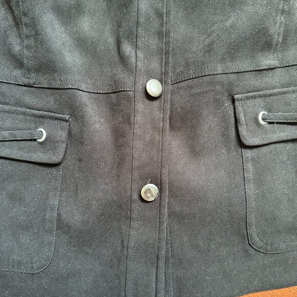 Vintage Suede Western Style Shirt Jacket Size 18W - Picture 4 of 7